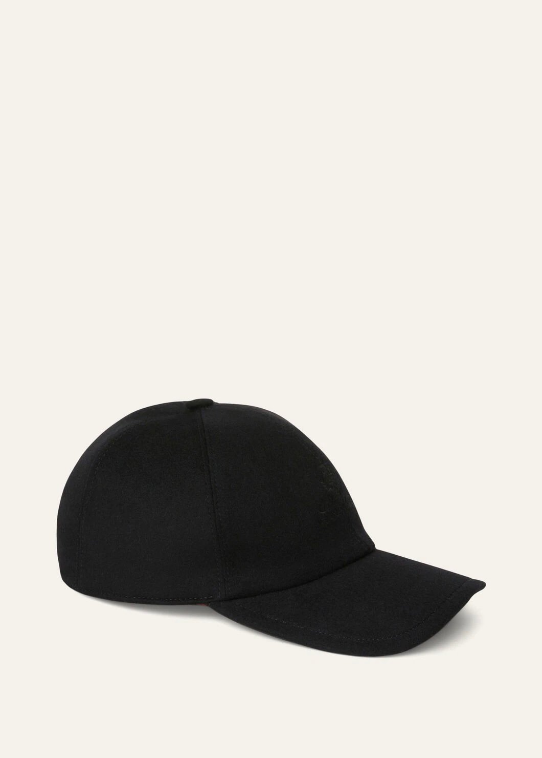 cashmere baseball cap - Black 8000