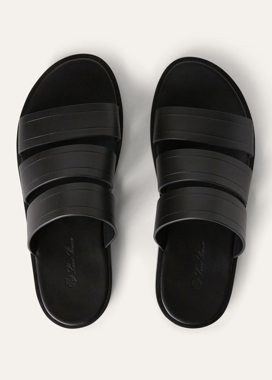 Naha calfskin sandal - Black 8000