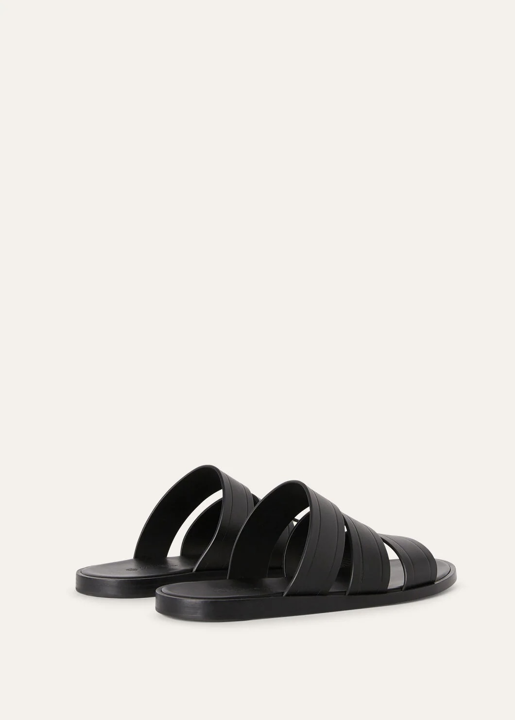 Naha calfskin sandal - Black 8000