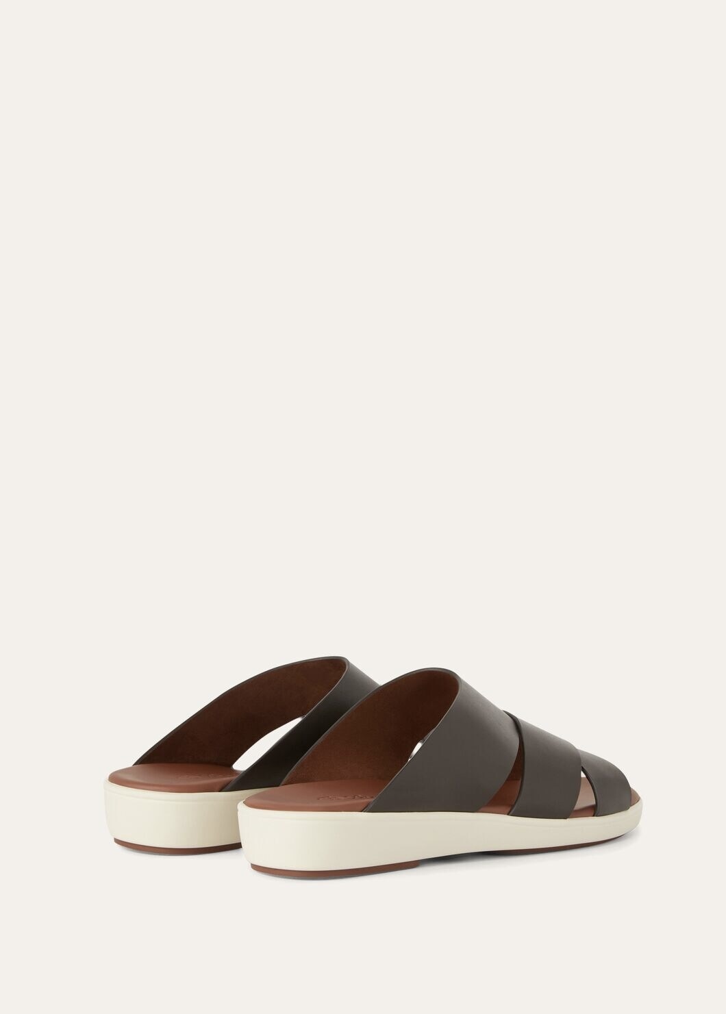 Palm bull leather sandal - Chocolate H026