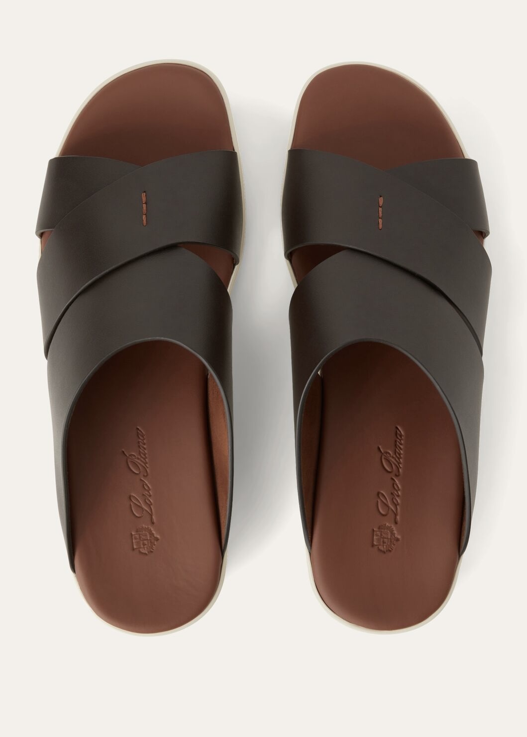 Palm bull leather sandal - Chocolate H026