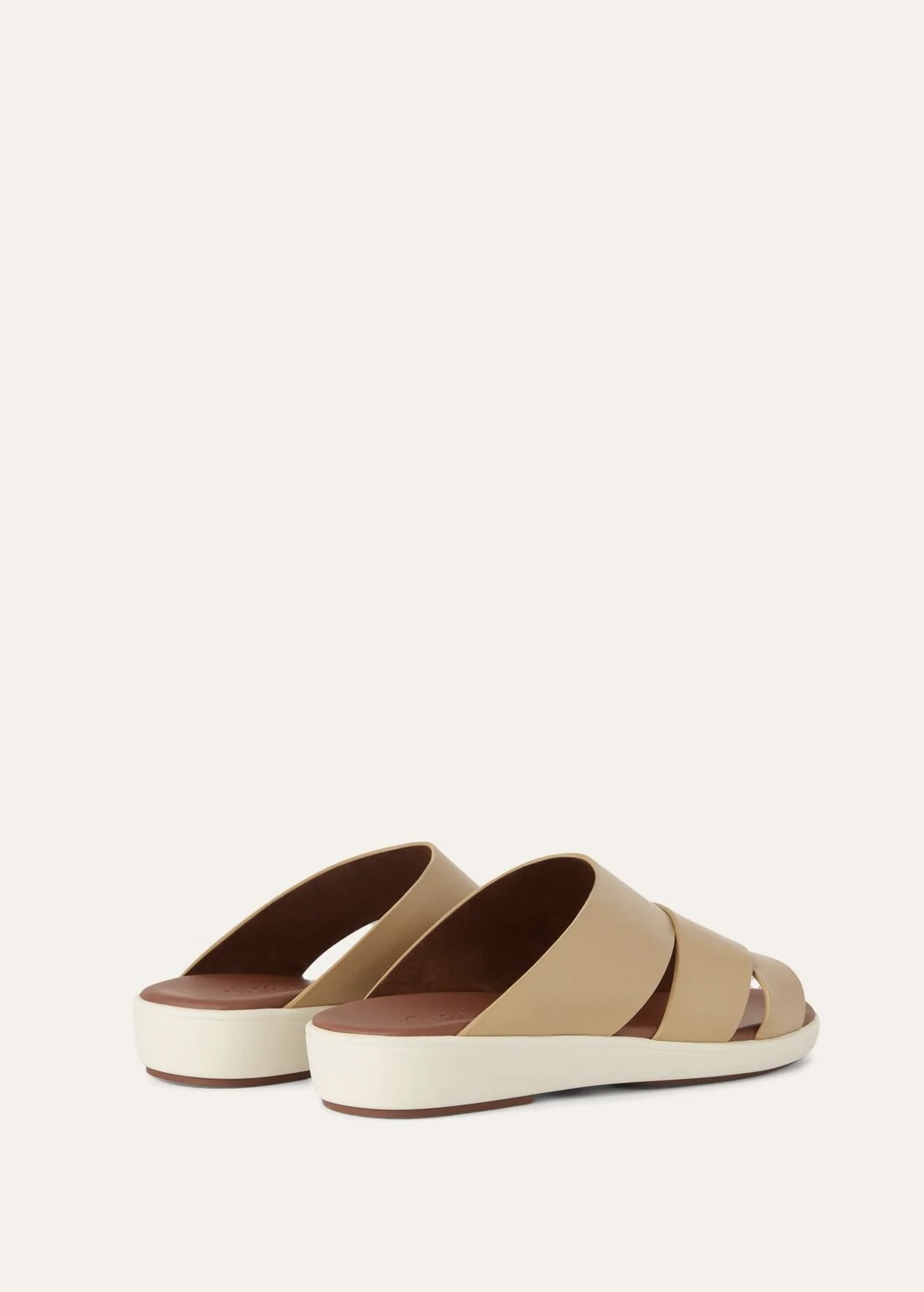 Palm bull leather sandal - Ecru