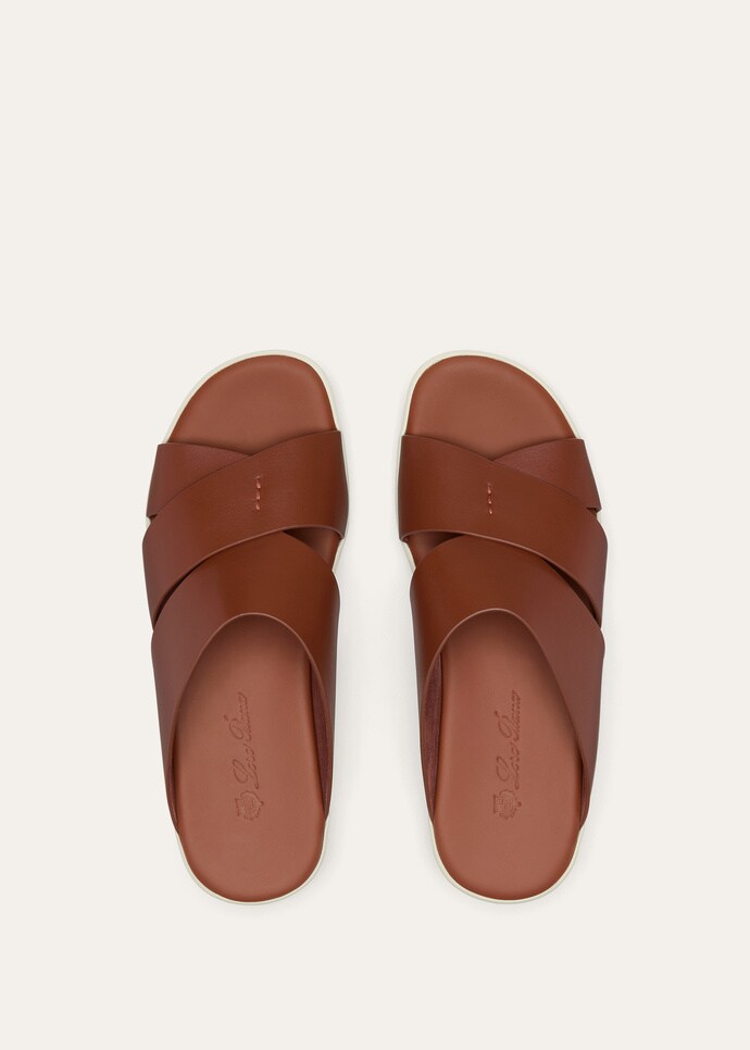 Palm bull leather sandal - Leather H02E