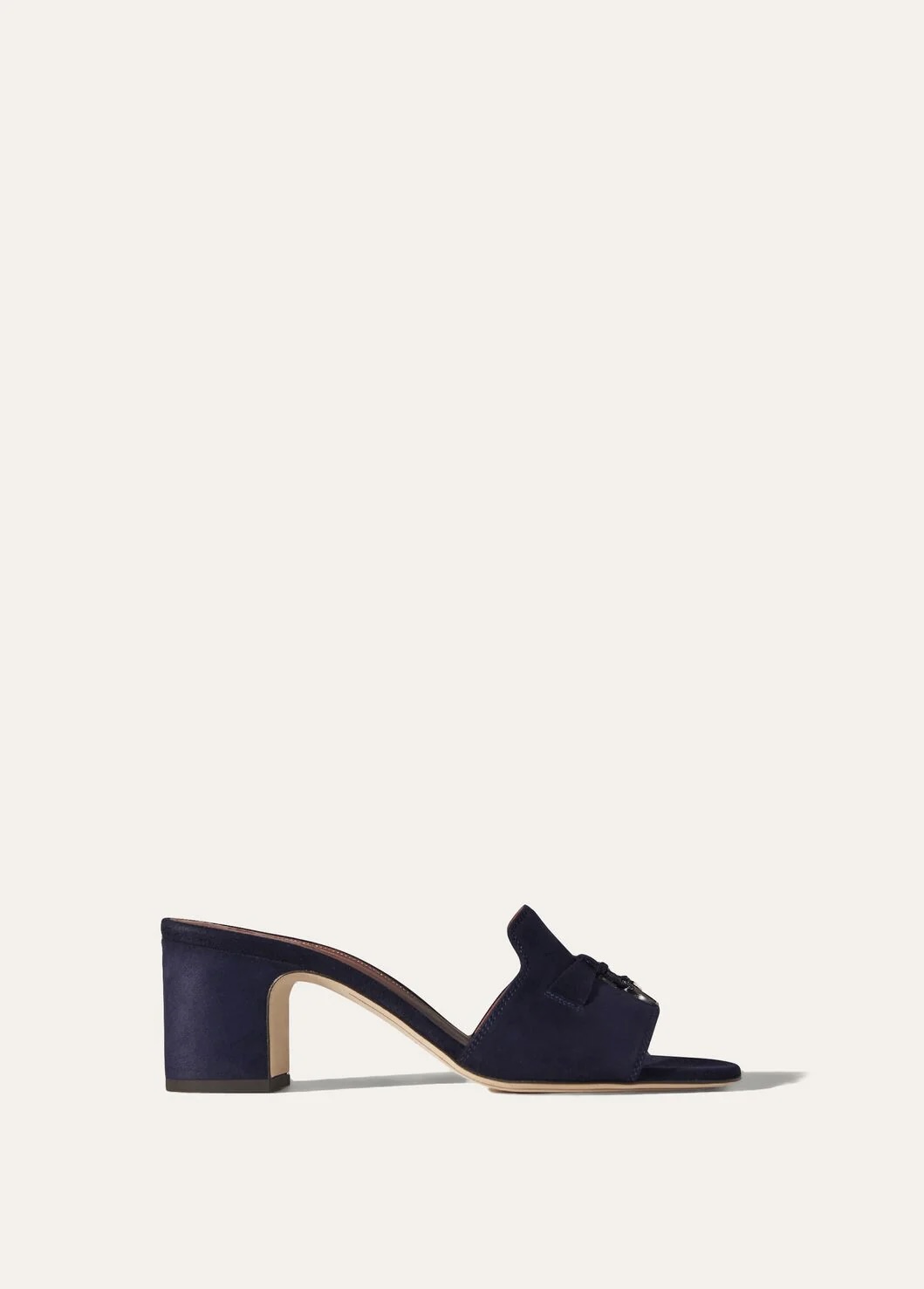 Summer Charms Suede Goatskin Sandal - Navy Blue W000