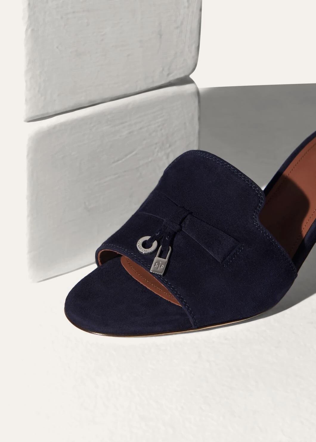 Summer Charms Suede Goatskin Sandal - Navy Blue W000