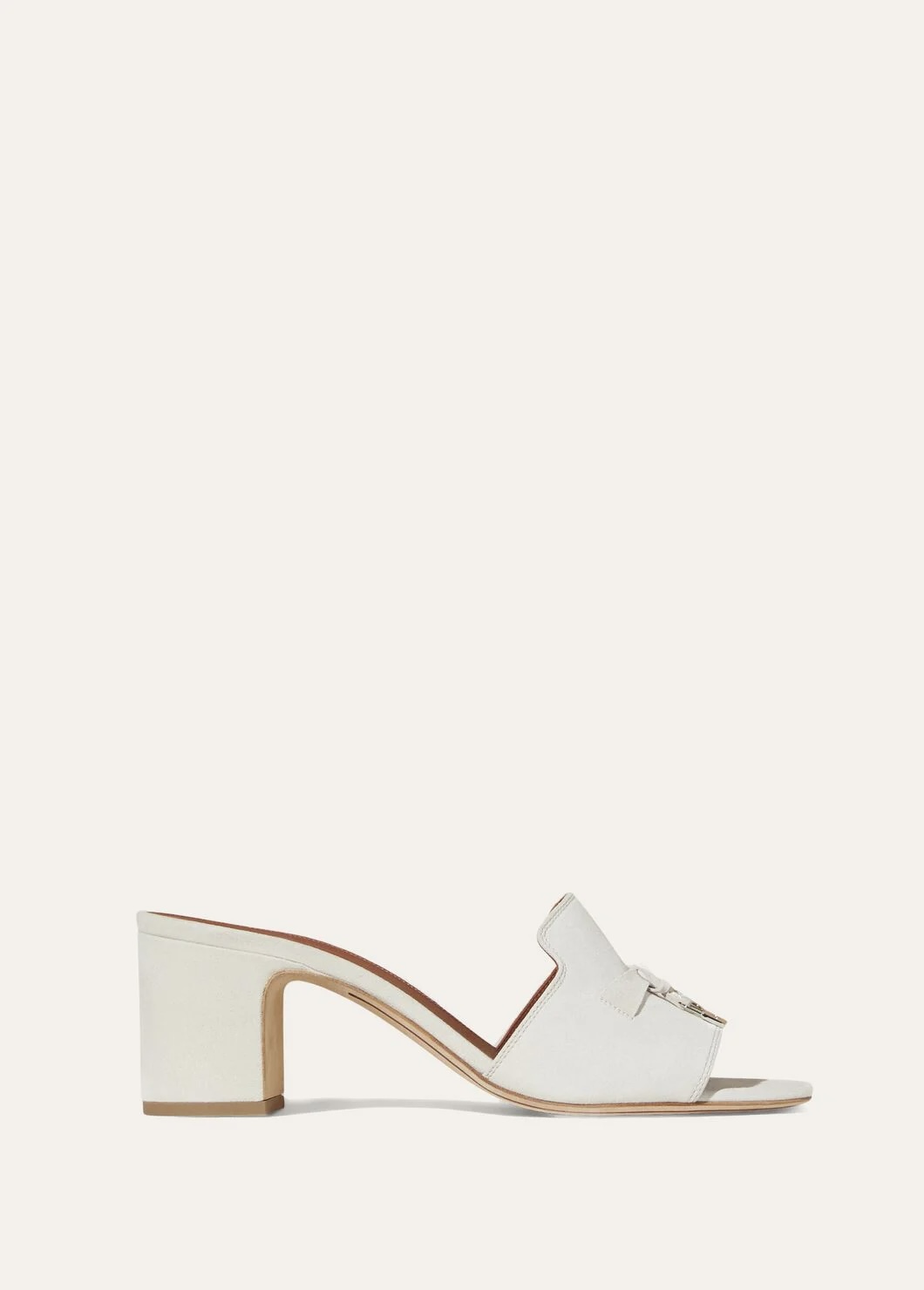 Summer Charms Suede Goatskin Sandal - Pearl Powder A760