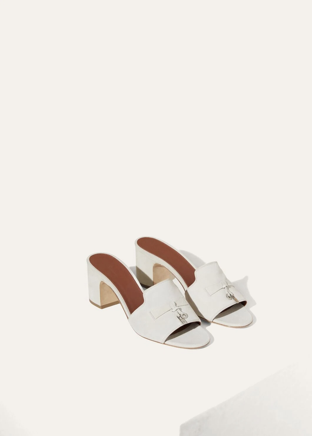 Summer Charms Suede Goatskin Sandal - Pearl Powder A760