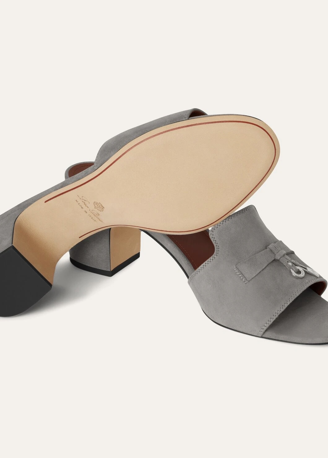 Summer Charms Suede Goatskin Sandal - War Grey 506Z