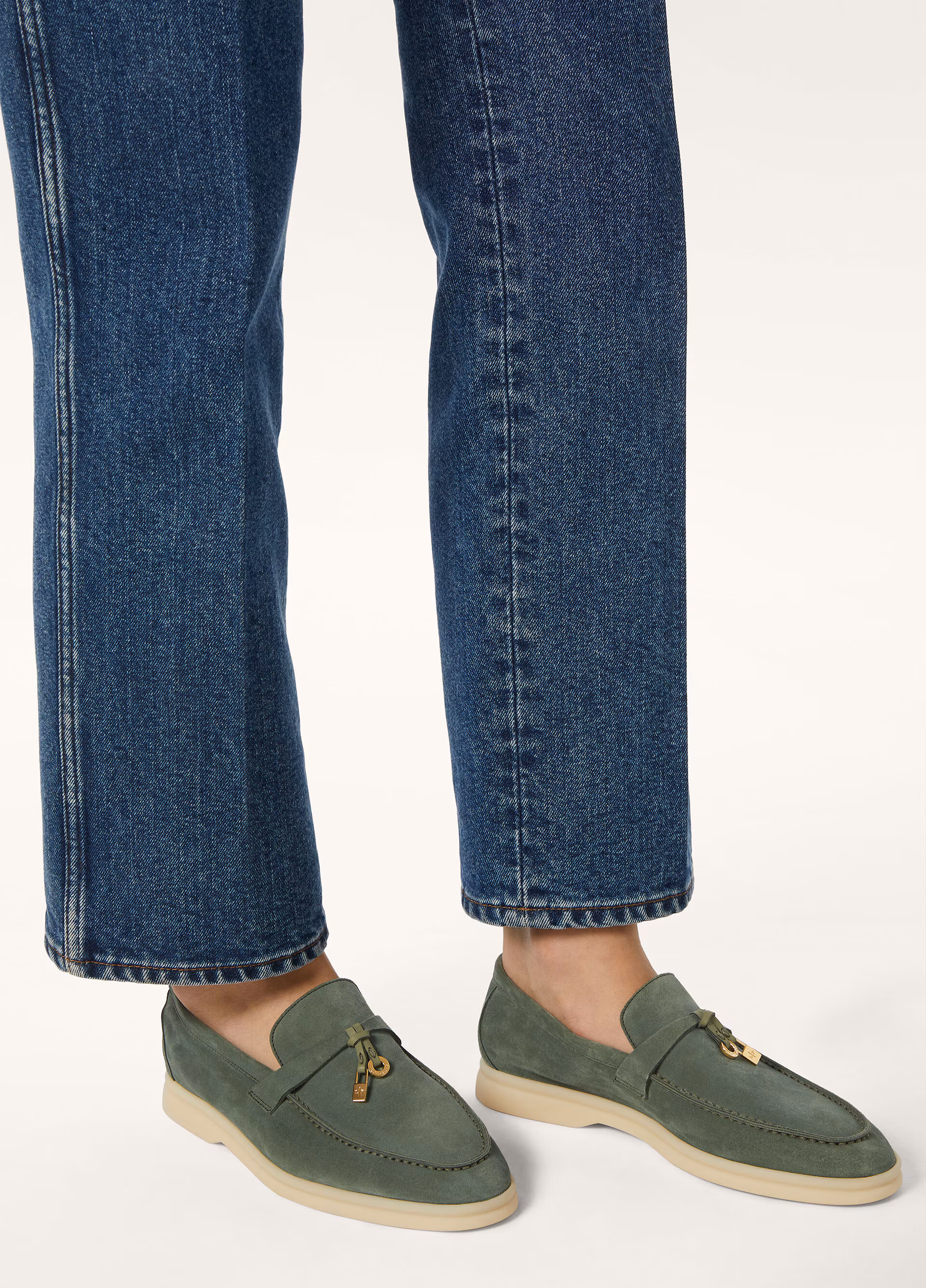 Summer Charms Walk Suede Moccasin - Green Lagoon