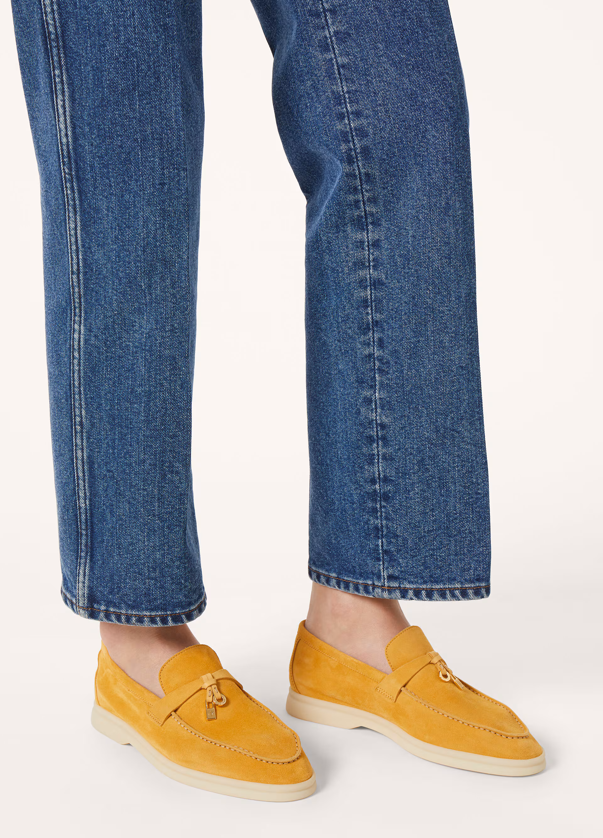Summer Charms Walk Suede Moccasin - Saffron Tea