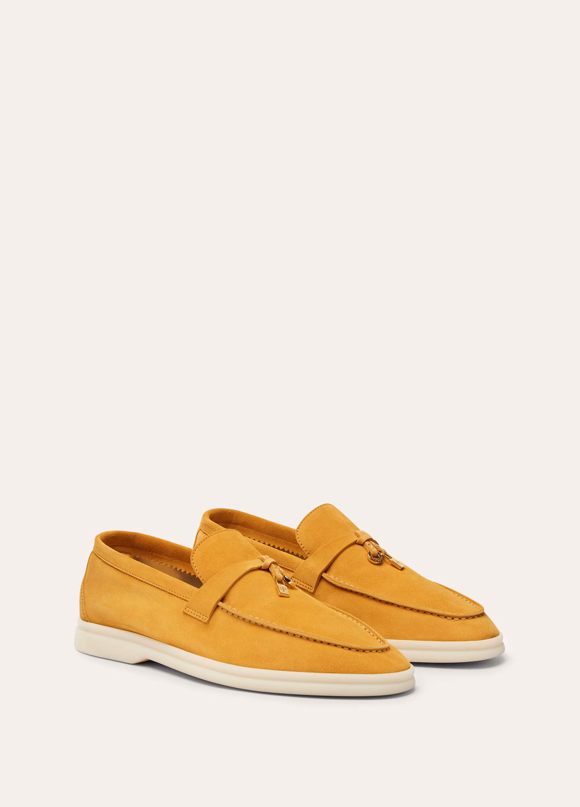 Summer Charms Walk Suede Moccasin - Saffron Tea